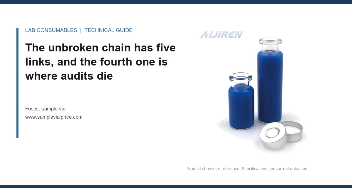 The unbroken chain has five links, and the fourth one is where audits die