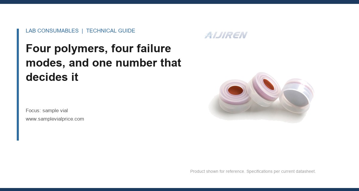 Four polymers, four failure modes, and one number that decides it