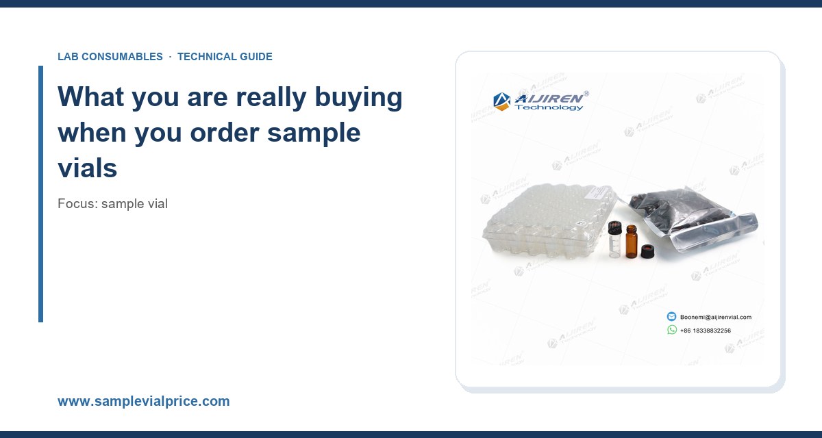 What you are really buying when you order sample vials